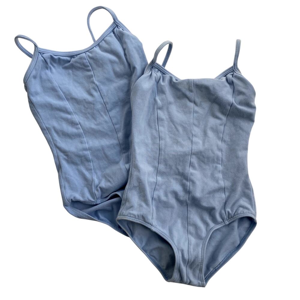Mirella Princess Seam Camisole Leotard Bundle Light Blue 4-6